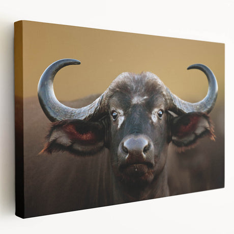 Vibrant animal-themed canvas print showcasing a majestic lion in a jungle setting, perfect for home decor or wildlife enthusiasts, rolled for easy display.