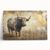 Vibrant close-up of a colorful animal-themed canvas print showcasing intricate details and textures, perfect for home decor in a modern or eclectic setting.