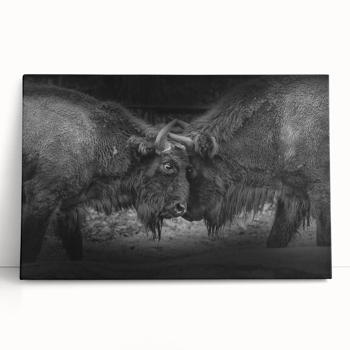 Vibrant animal-themed canvas art print showcasing a colorful, abstract representation of wildlife, ideal for enhancing modern home decor and artistic spaces.