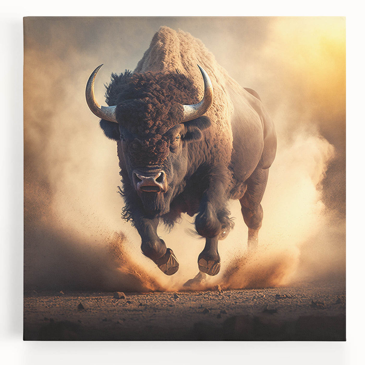 Vibrant animal-themed canvas art print showcasing a colorful depiction of wildlife, ideal for home decor or nature enthusiasts, rolled and ready for framing.