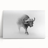 Vibrant African animal-themed canvas art depicting a colorful lion on a textured background, rolled and ready for display or gifting in a protective tube.