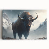 Vibrant close-up of a colorful animal-themed canvas art print, showcasing intricate details and textures, ideal for adding a lively touch to home decor.