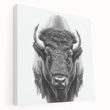 Vibrant wall art canvas depicting a colorful abstract animal design, showcasing intricate patterns and textures, ideal for enhancing modern home decor.