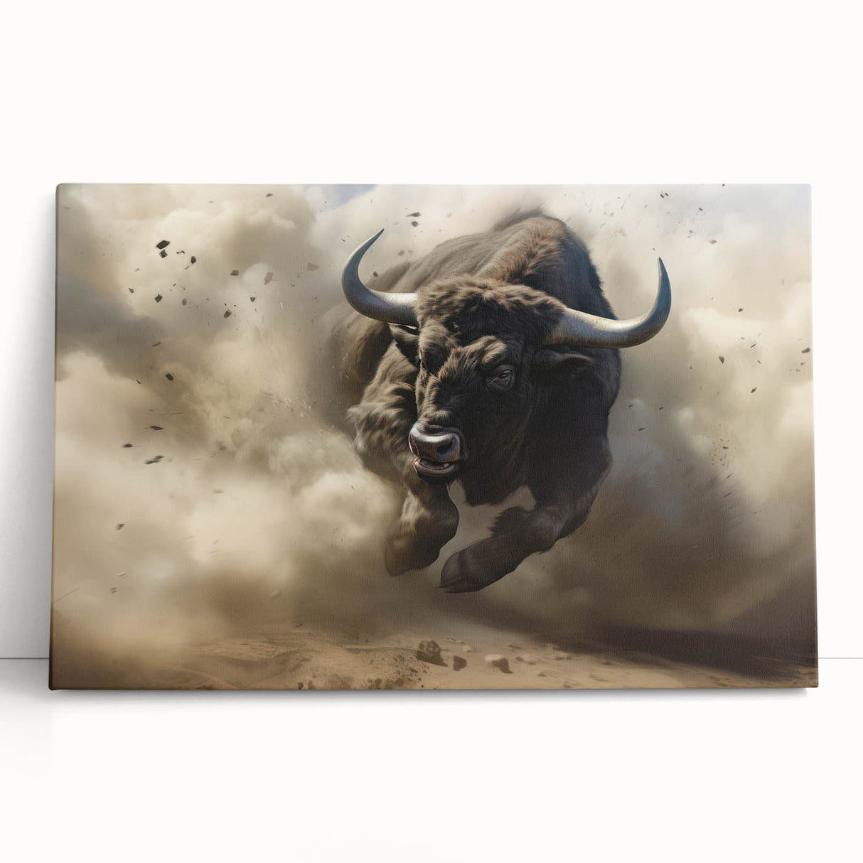 Vibrant animal-themed canvas print showcasing a colorful abstract design, perfect for enhancing home decor, wrapped securely in a protective tube.
