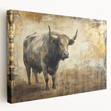 Colorful abstract painting of a vibrant animal design on canvas, showcasing intricate details and dynamic brush strokes, ideal for modern home decor.