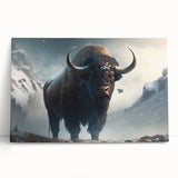 Vibrant animal-themed canvas art showcasing a colorful lion design with intricate details, rolled and secured in a protective cardboard tube for safe shipping.