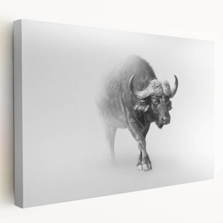 Colorful abstract animal art canvas print showcasing intricate details of wildlife in vibrant hues, rolled and ready for display in a protective tube. Ideal for nature enthusiasts.