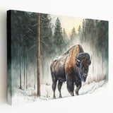 Colorful animal-themed canvas print showcasing a vibrant depiction of a majestic elephant amidst a lush jungle background, highlighting intricate details and textures.