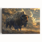 Vibrant rolled canvas showcasing colorful abstract animal art, featuring intricate details and textures, securely packaged in a protective cardboard tube for safe shipping.