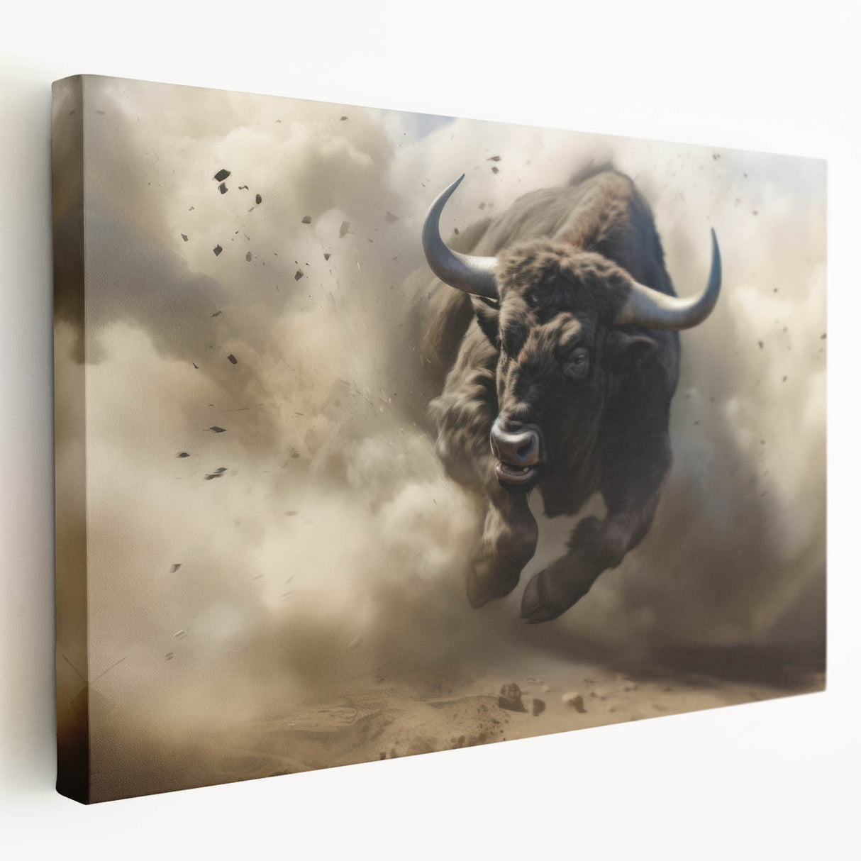 Vibrant rolled canvas showcasing a colorful animal-themed wall art design, featuring intricate patterns and textures, securely packaged in a protective cardboard tube. Perfect for adding a touch of wildlife inspiration to any room's decor.