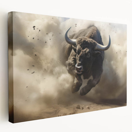 Vibrant rolled canvas showcasing a colorful animal-themed wall art design, featuring intricate patterns and textures, securely packaged in a protective cardboard tube. Perfect for adding a touch of wildlife inspiration to any room's decor.