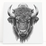 Colorful animal-themed canvas print showcasing a vibrant design of a majestic lion surrounded by intricate tribal patterns, perfect for home decor or art enthusiasts.