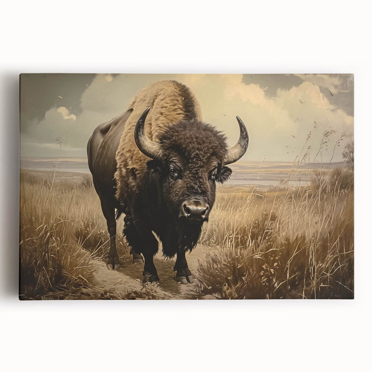 Colorful animal print canvas artwork showcasing a vibrant abstract design with intricate patterns, perfect for adding a bold statement to any modern home decor.