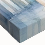 Black and white landscape art painting on canvas, featuring a serene mountain scene, ideal for bedroom wall decor.