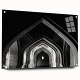 Large abstract wall art in blue and white tones on canvas, ideal for modern bedroom or dining room decor.