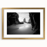 Abstract art print featuring swirling blue and grey shapes on canvas, suitable for modern bedroom or dining room decor.