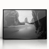 Large abstract wall art featuring swirling blue and gray tones on canvas, ideal for modern art wall decor.