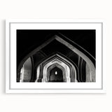 Textured abstract art print featuring swirling gray and white patterns on canvas, suitable for modern bedroom decor.