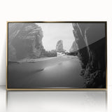 Mid-century modernist art poster featuring abstract geometric shapes in muted earth tones, ideal for modern nursery decor.