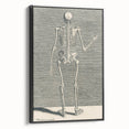 Vintage Gothic Skeleton Print - Classic Anatomical Gothic Wall Art