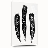 Mid Century Modern Art - Minimalist Geometric Wall Decor - Black & White