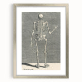 Vintage Gothic Skeleton Print - Classic Anatomical Gothic Wall Art