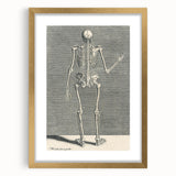 Vintage Gothic Skeleton Print - Classic Anatomical Gothic Wall Art