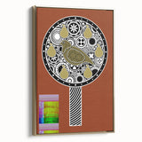 Framed canvas artwork showcasing an elegant gold side view, ideal for modern home decor, emphasizing intricate details and luxurious design elements.