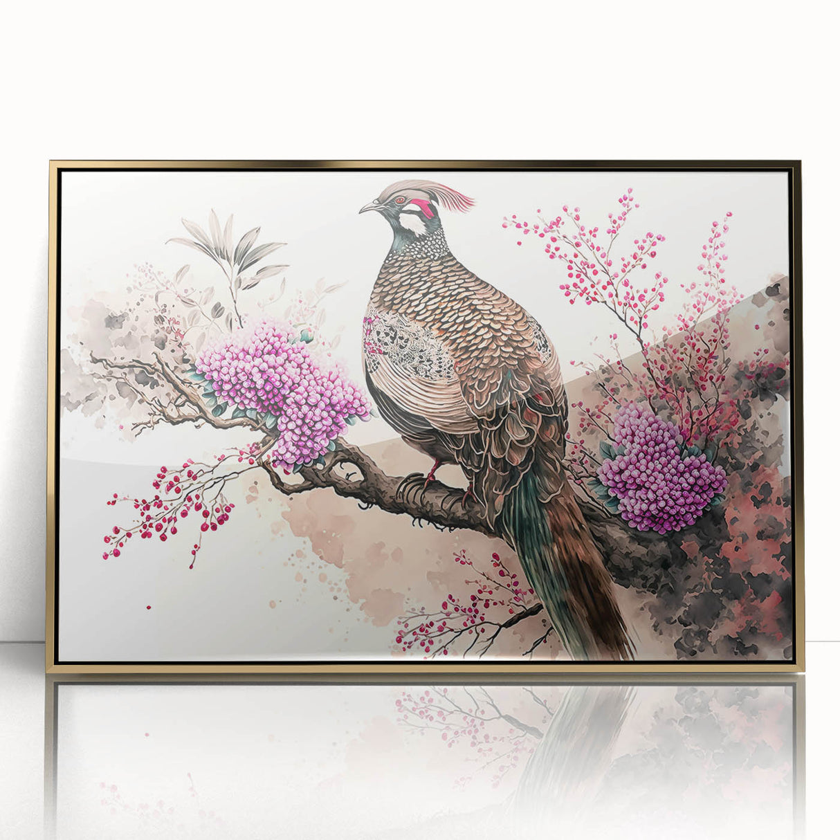 Framed acrylic artwork showcasing a vibrant gold abstract design, set against a sleek black background, ideal for modern home decor and artistic displays.