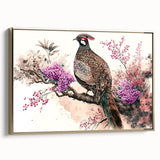 Framed canvas artwork showcasing an elegant gold design, viewed from the side, perfect for home decor or art collectors. Ideal for enhancing interior aesthetics.