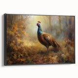 Framed canvas artwork showcasing a vibrant sunset landscape with bold colors, viewed from the side. Perfect for home decor or office spaces, enhancing aesthetic appeal.