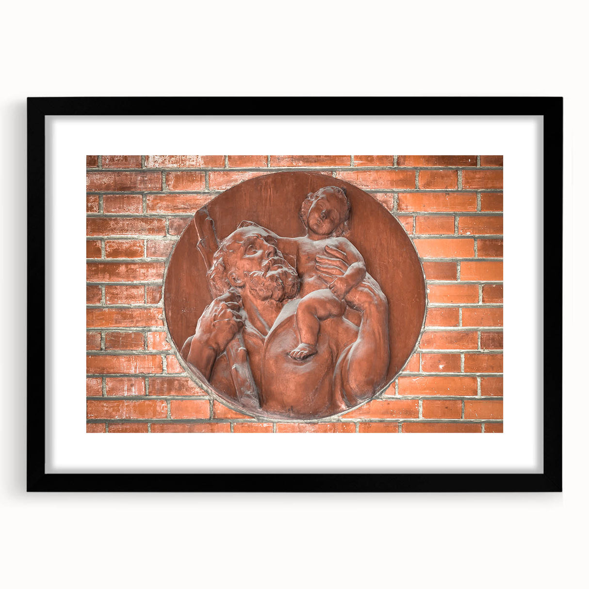 Extra large framed abstract art print featuring vibrant, textured swirls of multicolored paint, ideal for living room decor.