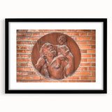 Extra large framed abstract art print featuring vibrant, textured swirls of multicolored paint, ideal for living room decor.