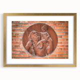 Extra large abstract art print on canvas, featuring textured swirls in neutral and gold tones, ideal for living room decor.