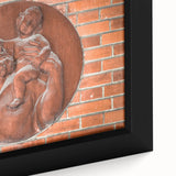 Extra large black wall art on canvas featuring textured, colorful abstract patterns, ideal for living room decor.