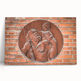 Large black and white abstract design on stretched canvas, ideal for kitchen wall art or bedroom ambiance.