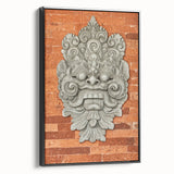 Black and white landscape art painting on framed canvas, featuring a serene tree-lined horizon, ideal for bedroom wall decor.