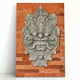 Large black and white abstract print on stretched canvas, ideal for kitchen wall art or bedroom ambiance.