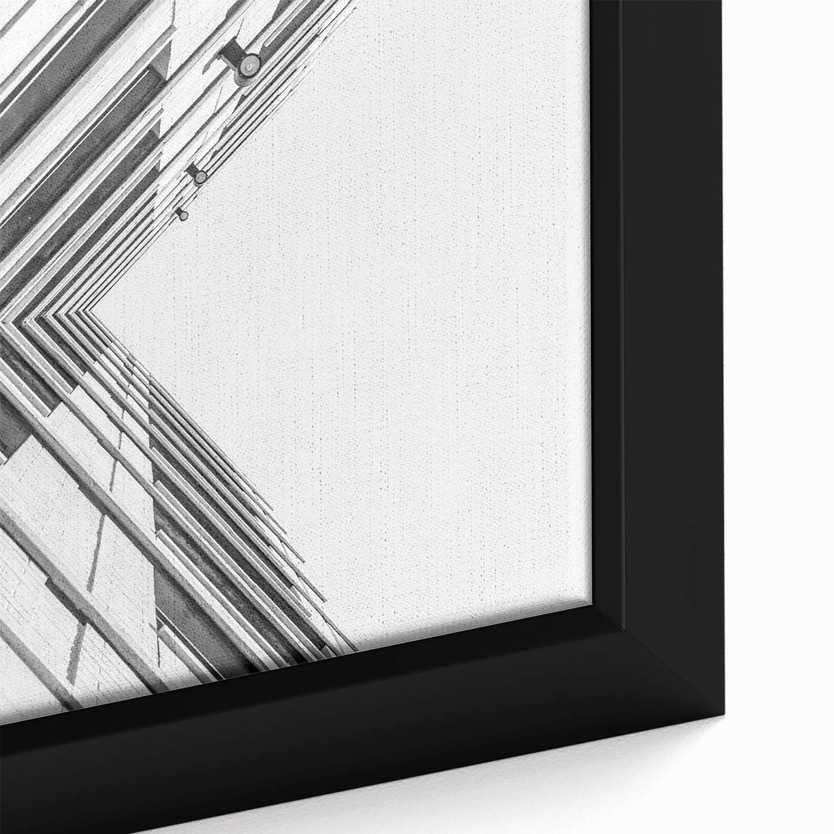 Extra large black wall art on framed canvas featuring a textured, colorful abstract design, ideal for living room decor.