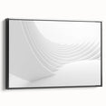 Framed canvas featuring a black and white vintage landscape painting, ideal for bedroom wall art.