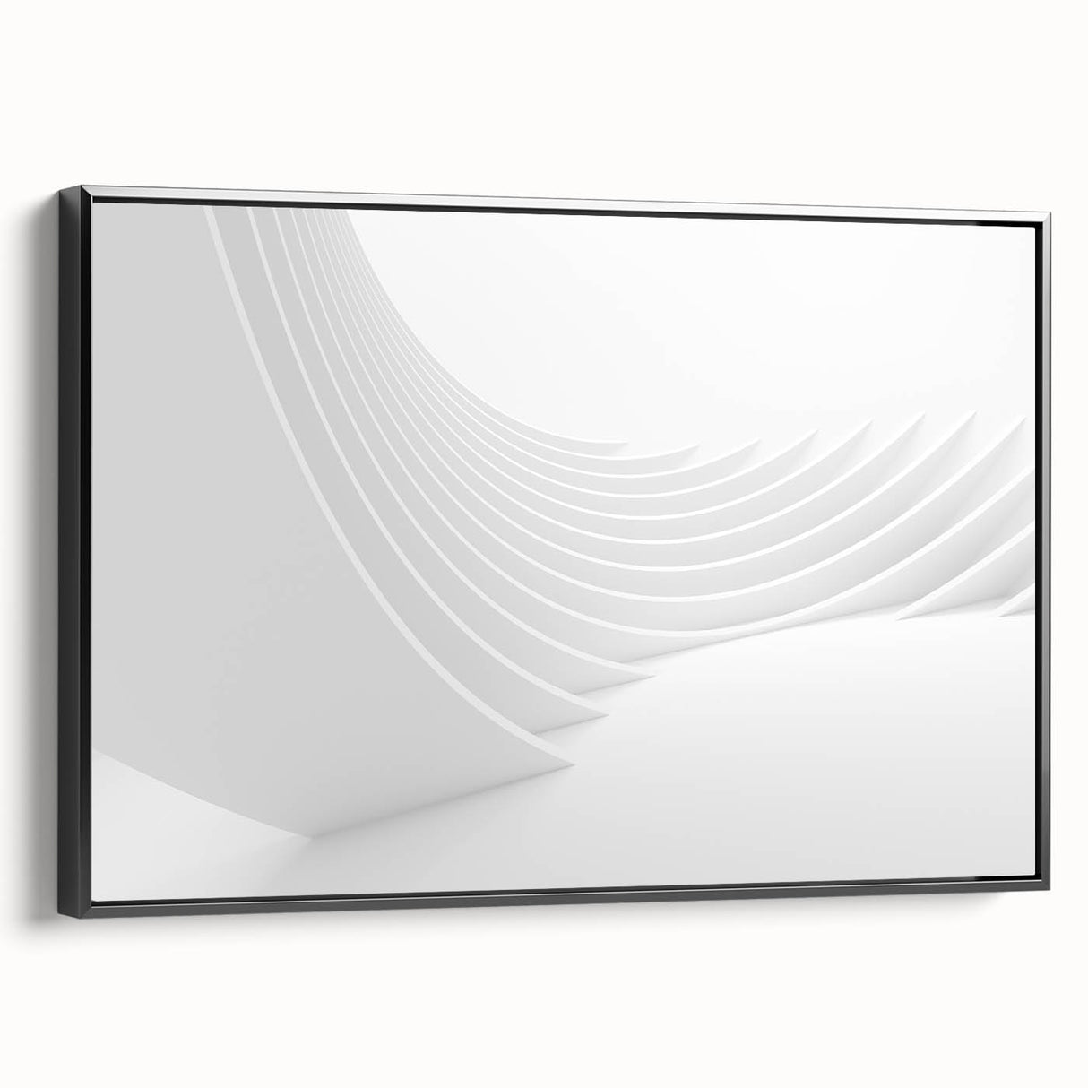 Framed canvas featuring a black and white vintage landscape painting, ideal for bedroom wall art.