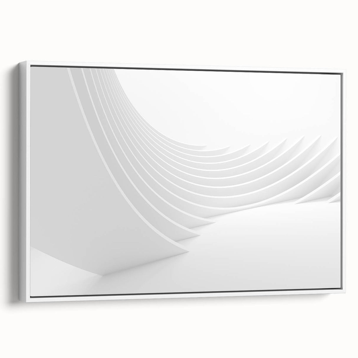 Framed canvas depicting a black and white vintage landscape painting, ideal for bedroom wall art.