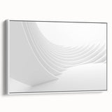 Framed canvas depicting a black and white vintage landscape painting, ideal for bedroom wall art.