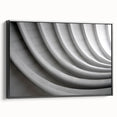 Black and white landscape painting on framed canvas, featuring a serene mountain scene, suitable for bedroom wall art.