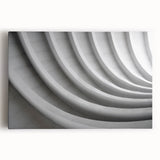 Large black and white abstract art on stretched canvas, suitable for kitchen wall art.