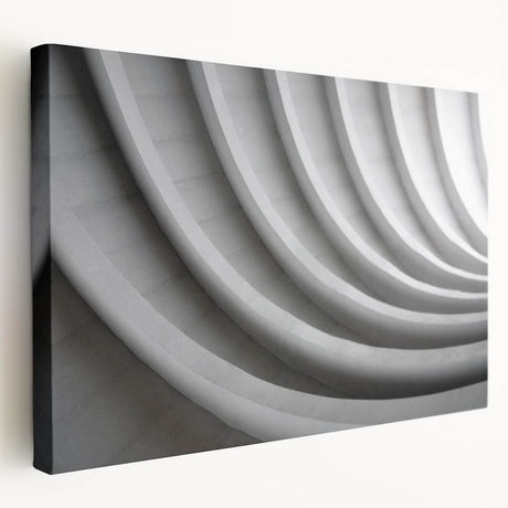 Large abstract painting on stretched canvas featuring swirls of blue and white, ideal for kitchen wall art.