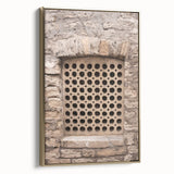 Framed canvas depicting a monochrome landscape painting, ideal for bedroom wall art.