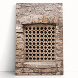 Large black and white abstract print on stretched canvas, displaying dynamic brush strokes.