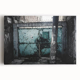 Large black and white abstract canvas art, ideal for kitchen wall decor.