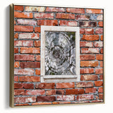 Framed canvas depicting a vintage landscape painting in black and silver tones, ideal for bedroom wall art.